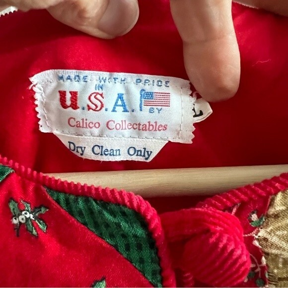 Vintage Calico Collectibles patchwork Christmas jacket - Picture 5 of 11